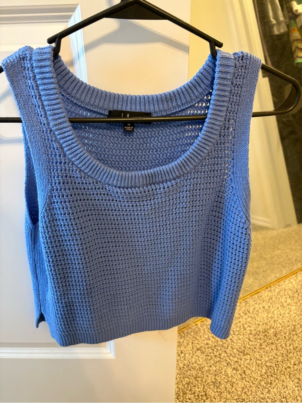 Lulu’s Blue Knit Sweater Tank Top - Women